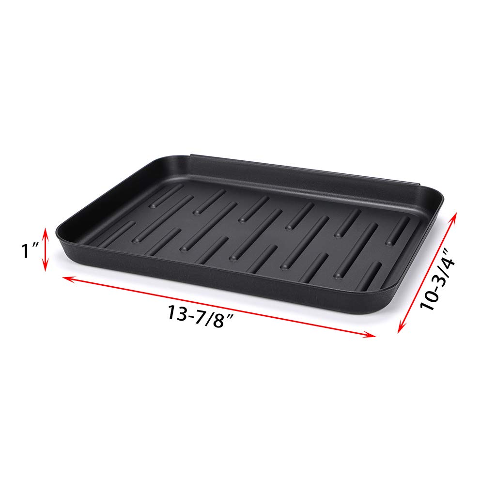 OwnMy Black Boot Tray Mat - Multi-Purpose Shoe Tray for Plants, Pet Food Bowls & Cat Litter Box | Indoor/Outdoor Shoe Drying Mat | Perfect for Entryways, Garages & Pet Areas