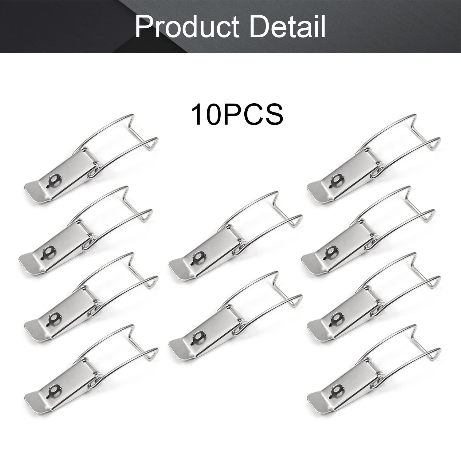 MroMax 10PCS Spring-Loaded Toggle Latch 4.67