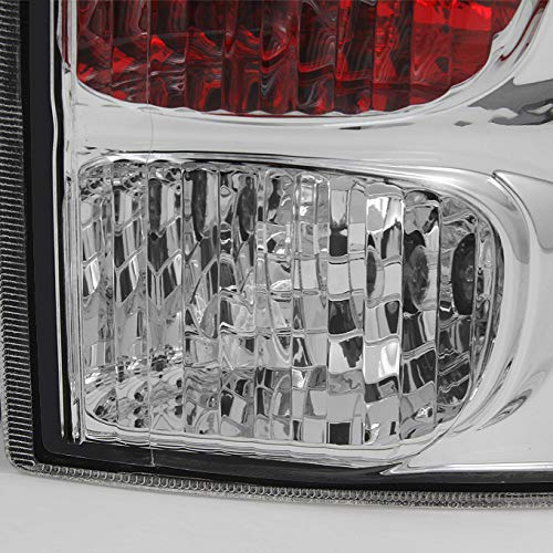 AKKON Red Clear LED Tail Lights for Chevy Equinox - Left Driver & Right Passenger Side Replacement Brake Lamps - Perfect for Night Driving & Enhanced Safety