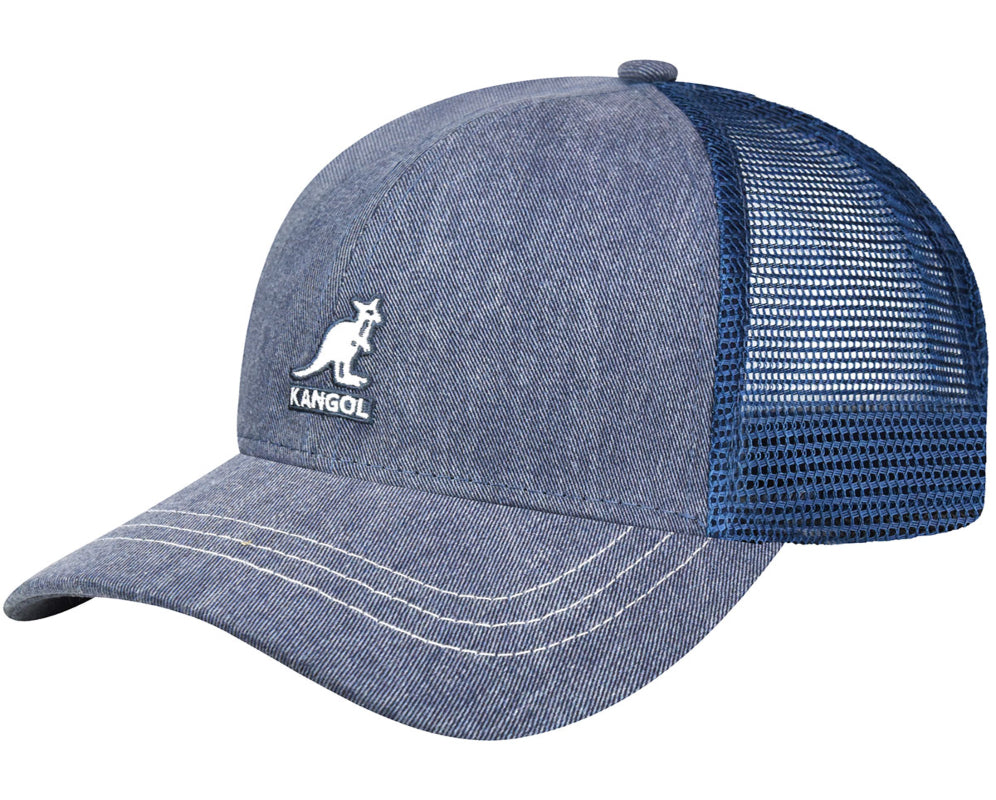 Kangol Distressed Cotton Mesh Baseball Cap in Navy - Vintage Style Adjustable Hat for Men & Women - Perfect for Outdoor Activities, Sports, and Casual Wear