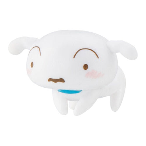 Bandai 1 Inch Mini Figure - Crayon Shin Chan x Cinnamoroll Hugcot Cord Keeper | Cute Anime Collectible for Keychains, Phone Charms & Desk Decor