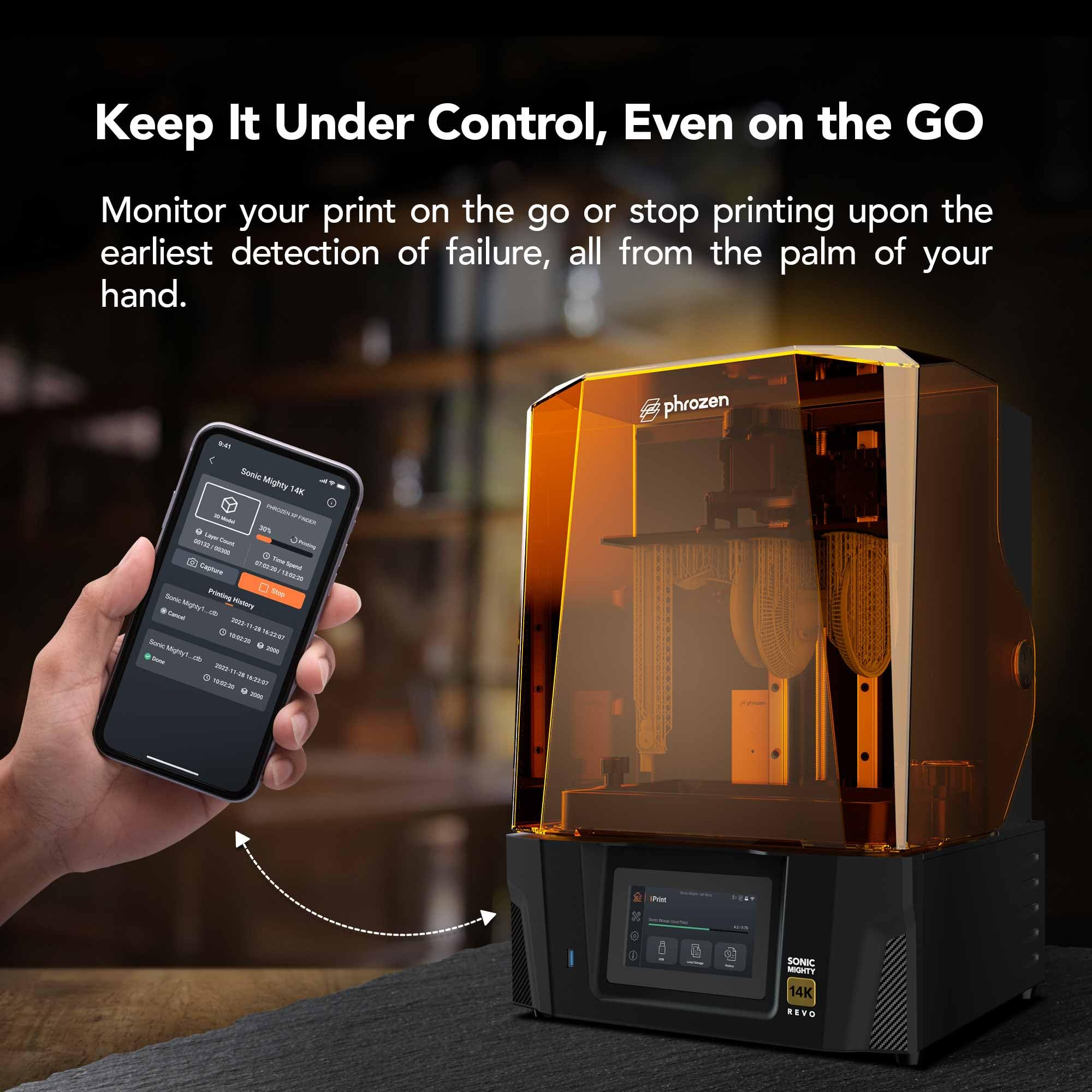 Phrozen Sonic Mighty Revo LCD Resin 3D Printer - 14K High Resolution Mono 10.1