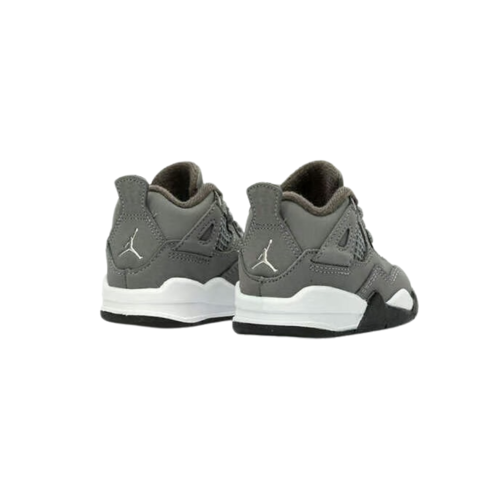 Nike Air Jordan 4 Retro TD Cool Grey Sneakers for Men - Basketball Shoes with Premium Leather & Air Cushioning - Perfect for Streetwear, Casual Outfits & Sports Performance