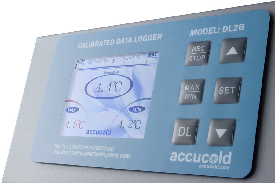 Accucold USB Digital Data Logger (DDL) DL2BKIT - Temperature & Humidity Monitor for Food Storage, Pharmaceuticals & Laboratories - FDA Compliant Cold Chain Monitoring Device