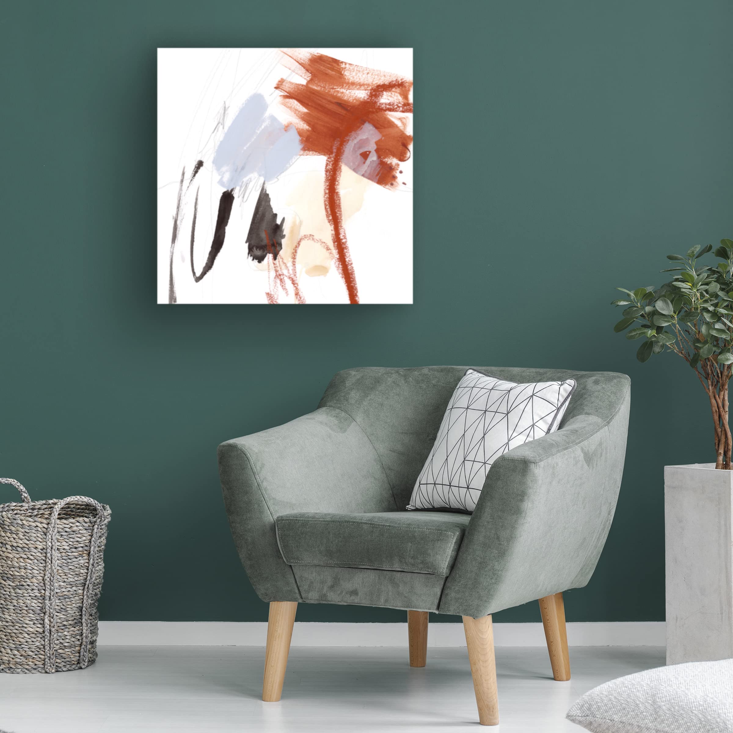 Victoria Borges 'Iron and Down I' Canvas Wall Art Print - Modern Abstract Home Decor for Living Room, Bedroom & Office | Trademark Fine Art Collection