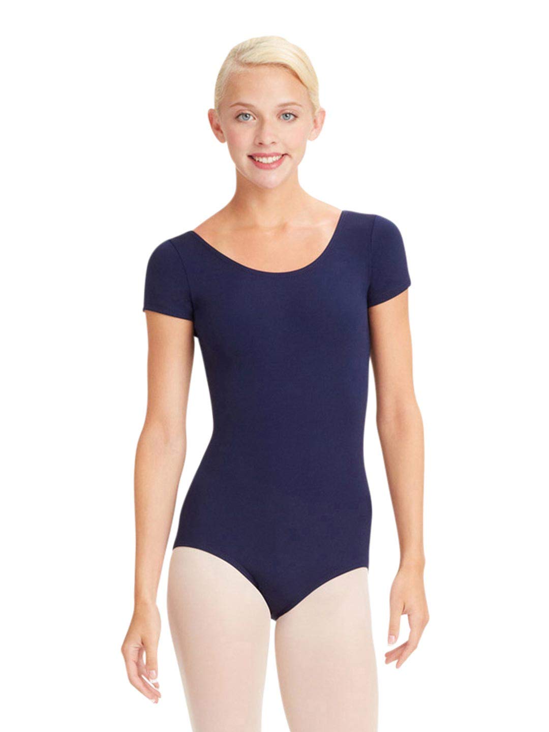 Capezio Women's Short Sleeve Leotard - Dance Gymnastics Ballet Practice Wear for Performance & Training