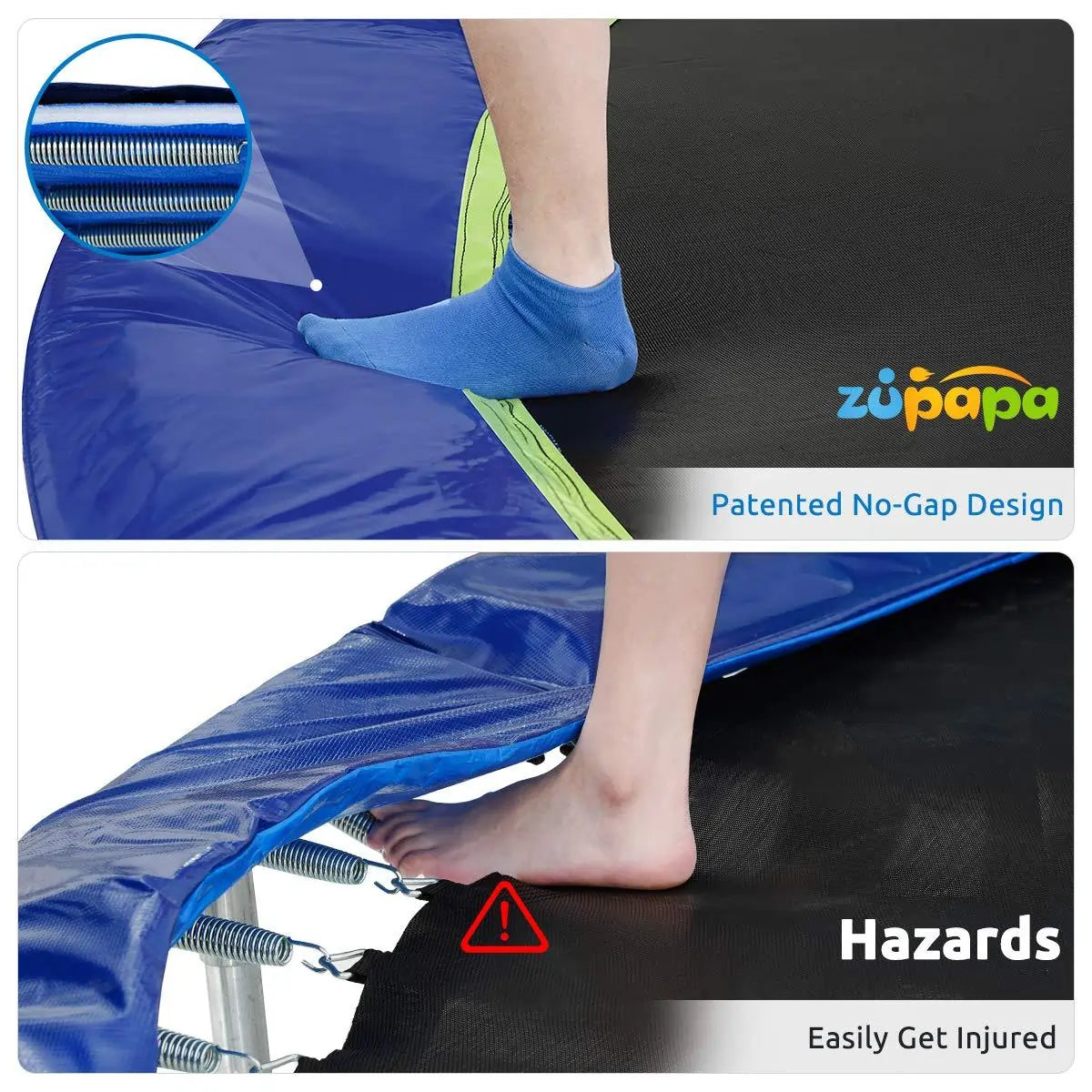 Saffun Outdoor Trampoline with Safety Enclosure - Heavy Duty Jumping Mat for Kids & Adults - Perfect for Backyard, Garden, and Playground Fun