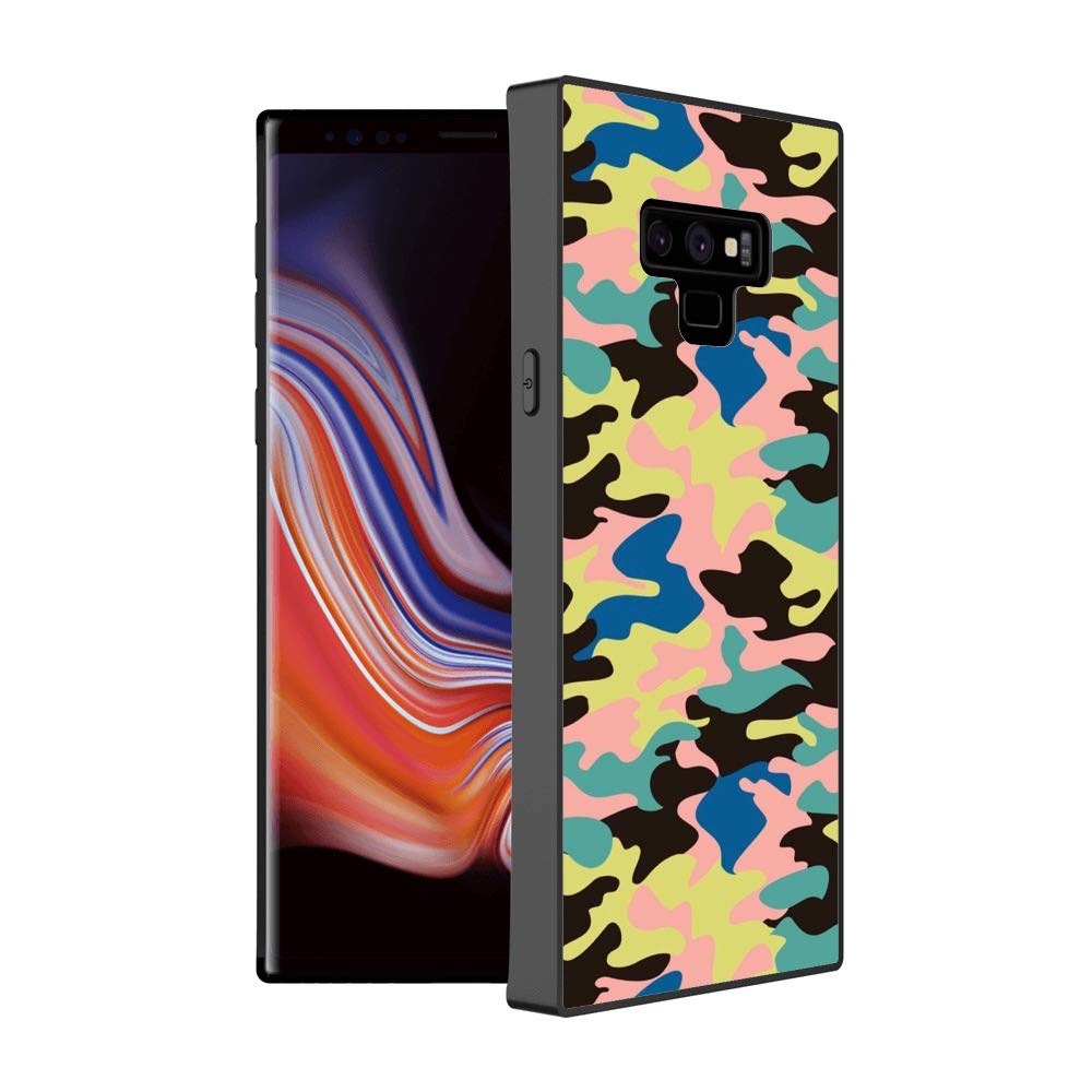 Camouflage Samsung Galaxy Note 9 Case - Black TPU Protective Cover with Shockproof & Non-Slip Design | Perfect for Outdoor Activities, Hunting, and Military Enthusiasts