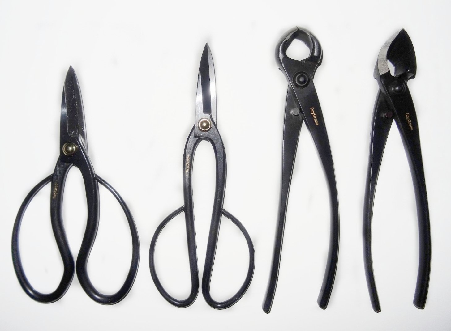 Professional Japanese Bonsai Tool Set - 4 Piece Kit with Concave Cutters, Knob Cutters, Butterfly & Ashinaga Shears for Precision Pruning | Perfect for Bonsai Enthusiasts, Gardeners & Plant Lovers | Indoor & Outdoor Gardening, Bonsai Shaping, Tree Care