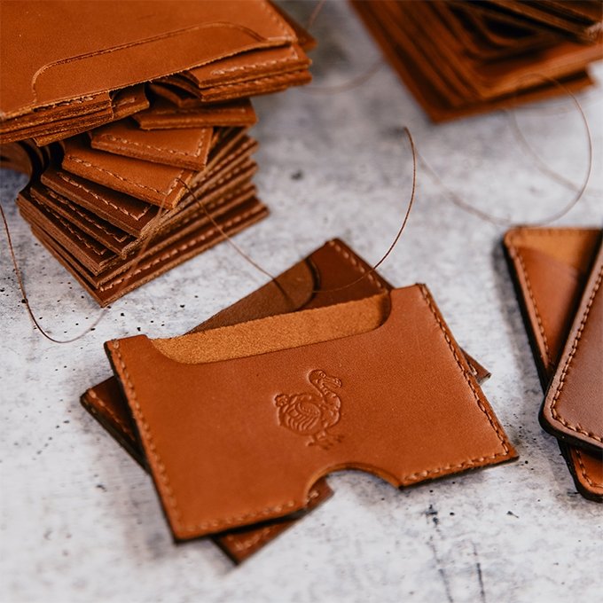Slim Two Pocket Premium Leather Card Wallet for Men & Women - RFID Blocking Minimalist Wallet for Travel & Everyday Use