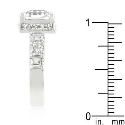 Exquisite Asscher Cut Diamond Engagement Ring for Women - Vintage & Elegant Wedding Band, Perfect for Proposals, Anniversaries & Special Occasions