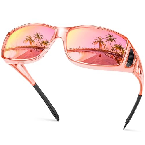 A16 Transparent Pink Frame/Pink Mirrored Lens