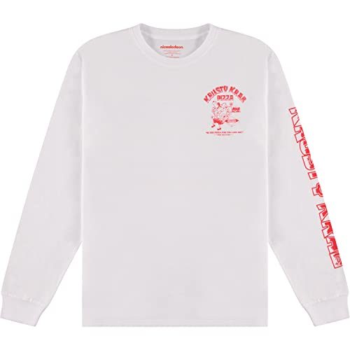 SpongeBob SquarePants Men's Long Sleeve T-Shirt - SpongeBob, Patrick & Krusty Krab Graphic Tee for Casual Wear, Cosplay & Cartoon Fans