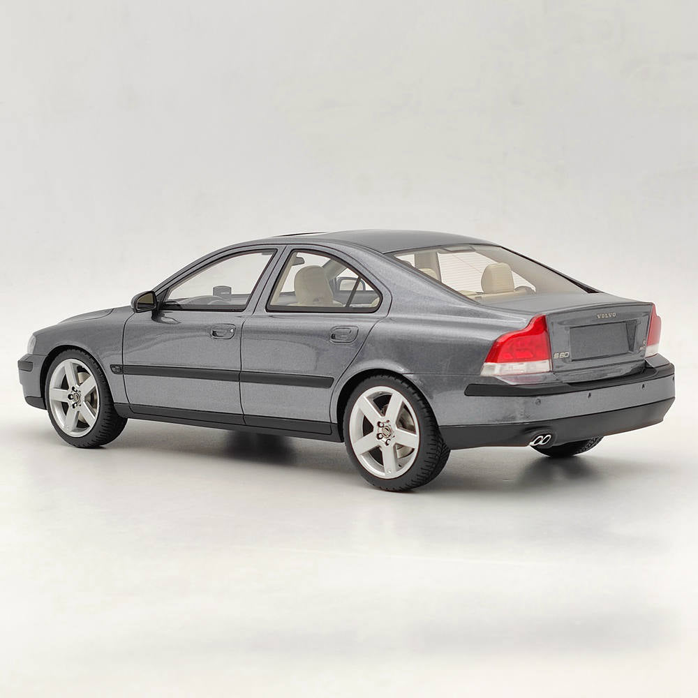 1/18 Scale Volvo S60 R 2003 Grey Metallic Resin Model Car - DNA Collectibles DNA000107 - Perfect for Car Enthusiasts, Collectors & Home Office Decor