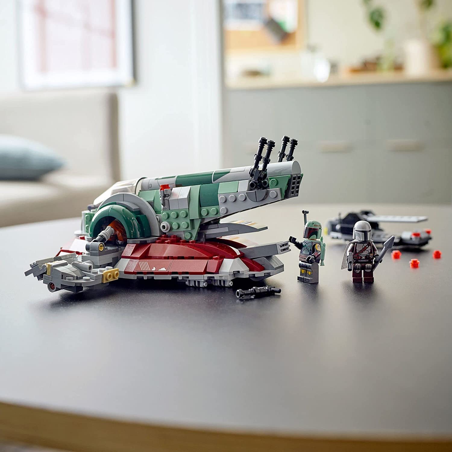 LEGO Star Wars Boba Fett's Starship 75312 Building Kit - 1,007 Pieces, Collectible Model for Adults & Kids - Perfect for Star Wars Fans, Display & Play - Build Your Own Mandalorian Bounty Hunter Ship