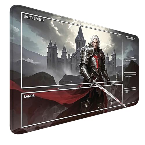 Castle Battle Stitching Edges Playmat With Zones