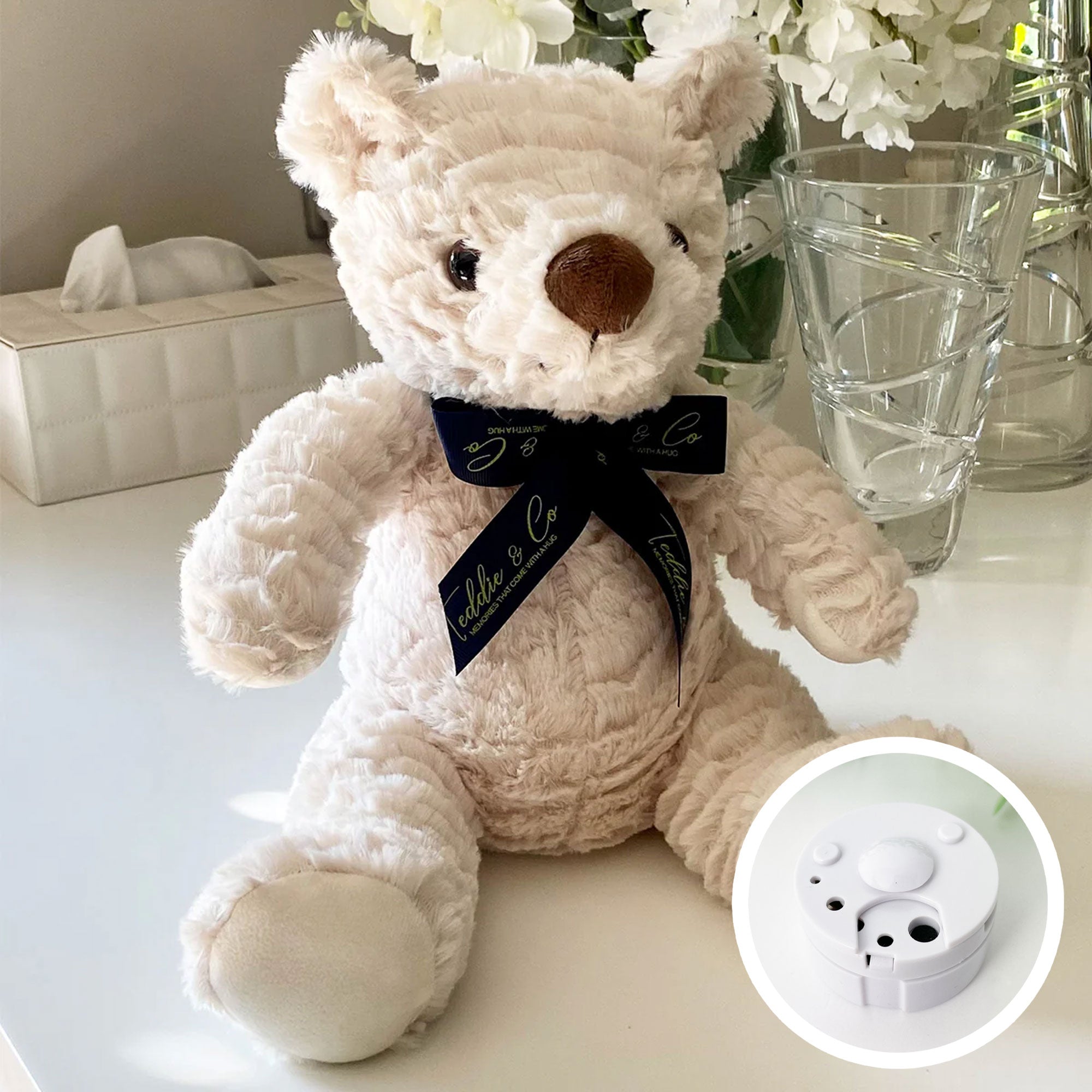 Custom Voice Recording Teddy Bear - Personalized Plush Toy for Kids, Gifts & Keepsakes | Perfect for Birthdays, Valentine's Day & Special Moments