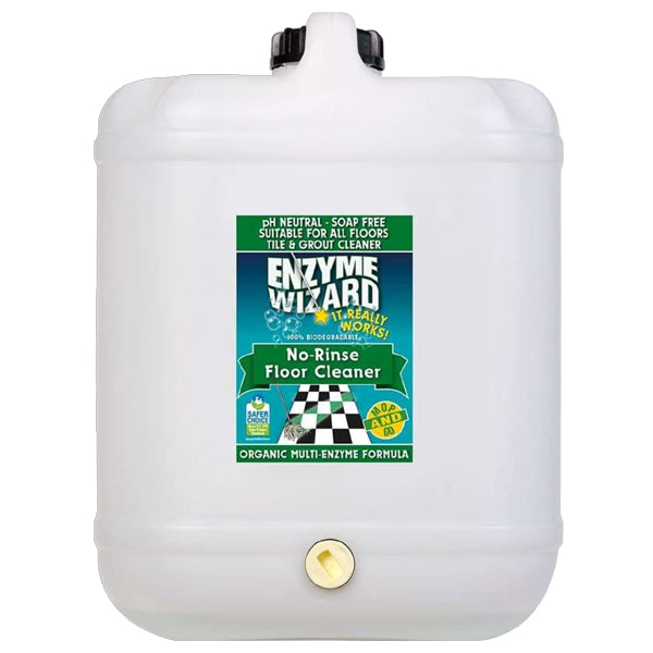 Enzyme Wizard No Rinse Floor Cleaner - Powerful Eco-Friendly Solution for Hardwood, Tile & Laminate Floors | Ideal for Homes, Offices & Pet Areas