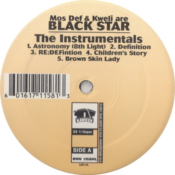 Black Star - The Instrumentals (Rawkus RWK 1158NL) | Hip Hop Beats & Instrumental Music for Producers, DJs & Music Creators