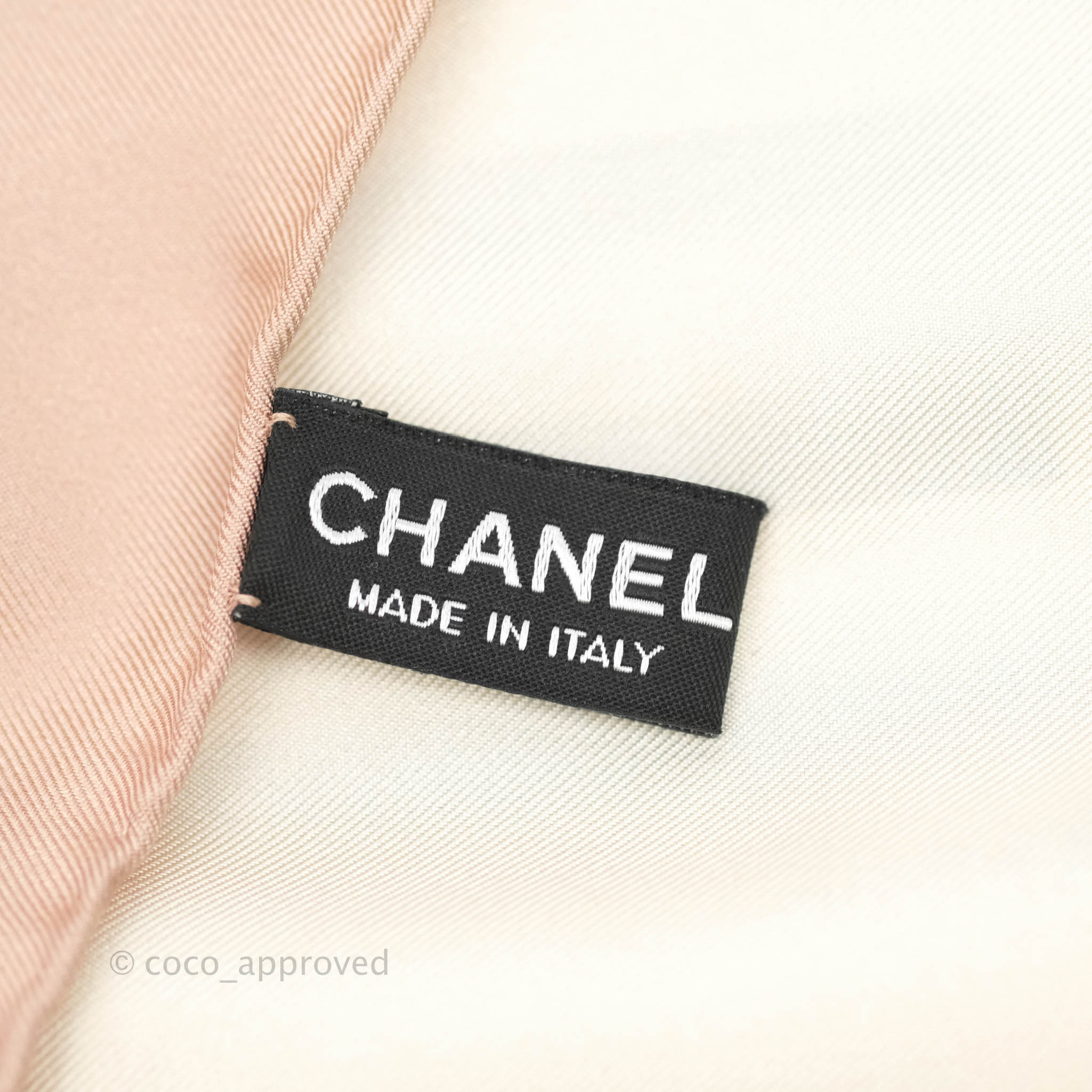 Chanel CC Silk Square Scarf in Cream - Luxury Fashion Accessory for Women, Perfect for Gifts, Parties & Everyday Elegance