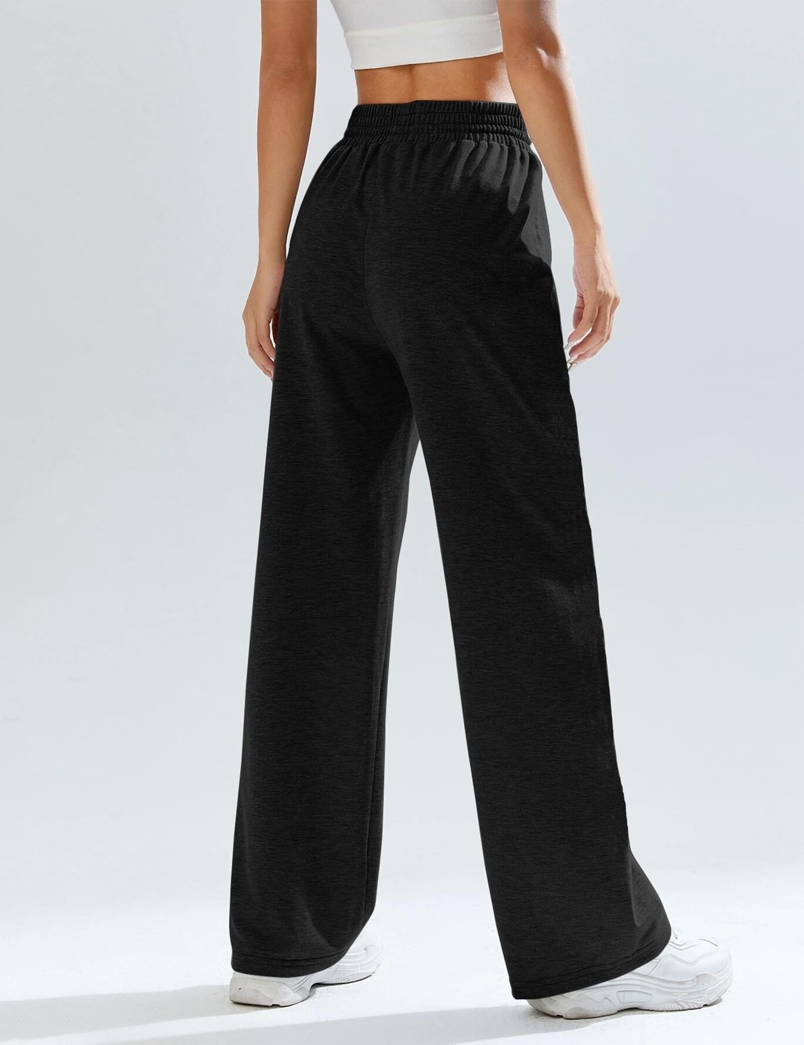 Kiench High Waisted Baggy Joggers for Teen Girls - Straight Leg Sweatpants with Drawstring | Casual Lounge, School, Gym & Streetwear Outfits