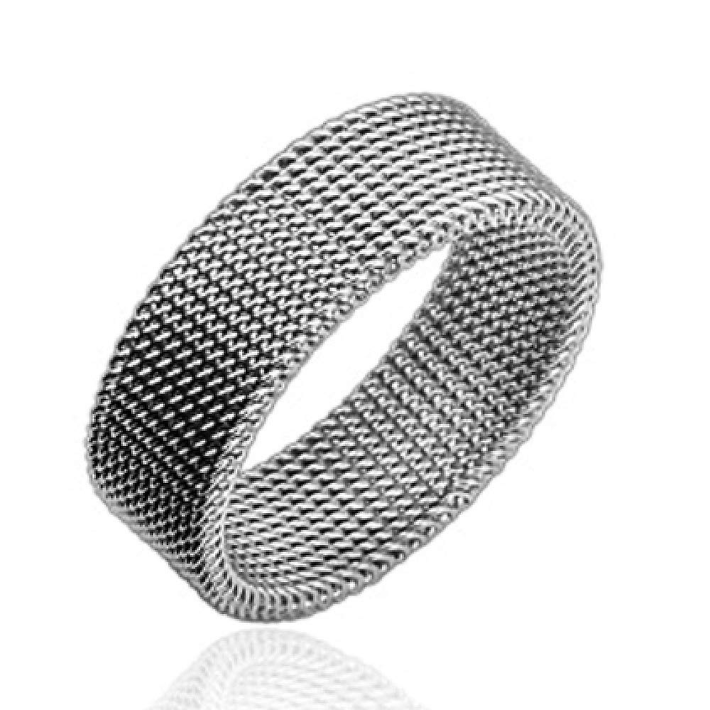 STR-0109 Stainless Steel Adjustable Ring - Flexible Screen Design for Size 4-12 | Perfect for Everyday Wear, Gift Giving & Special Occasions