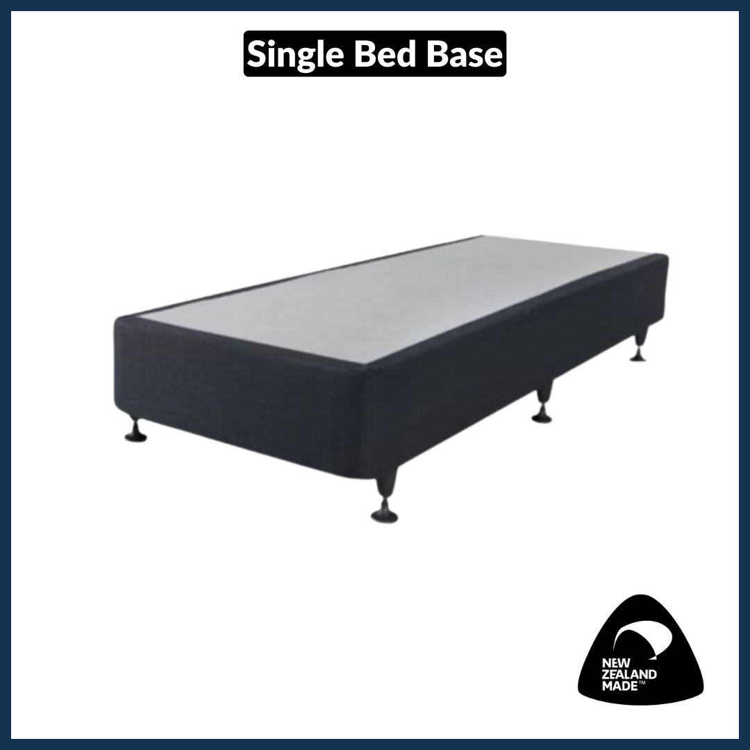 Single Bed Base - Sturdy & Durable NZ Made Wooden Frame for Bedroom, Guest Room or Kids Room - Perfect for Mattress Support & Space Saving