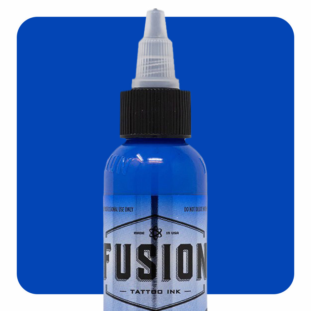 Premium Gradient Blue 4-Pack Tattoo Ink Set (1oz Each) - Professional Fusion Ink for Tattoo Artists - Perfect for Sleeves, Cover-Ups & Detailed Work