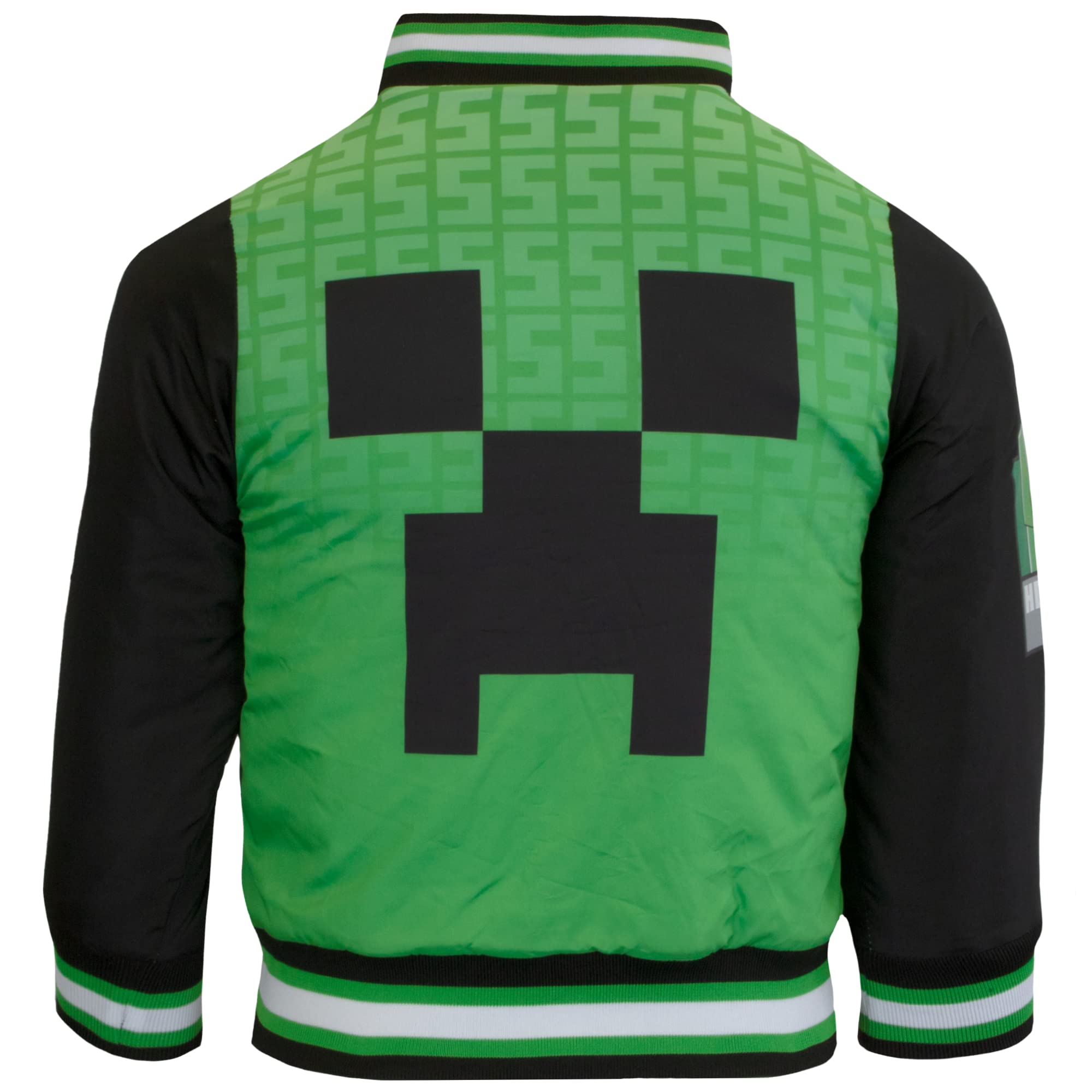 **Minecraft Bomber Jacket for Boys - Lightweight & Stylish Gaming Jacket for Kids - Perfect for Cosplay, Gaming Events & Everyday Wear**