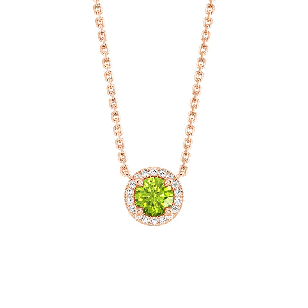 Eternal Halo Personalized Birthstone Necklace - Custom Name & Birth Month Jewelry Gift for Women, Mom, Wife | Perfect for Birthday, Anniversary, Mother's Day & Special Occasions