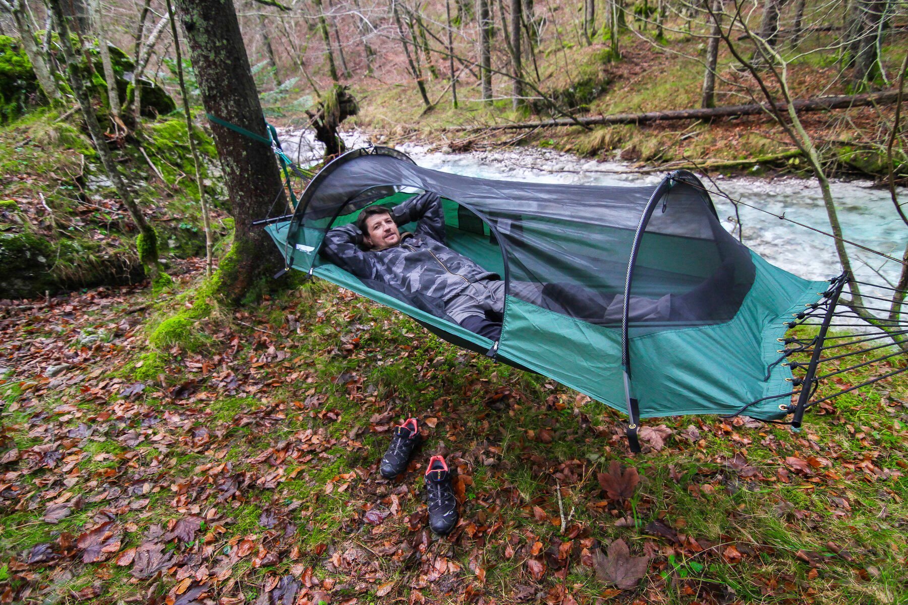 Lawson Hammock Blue Ridge Camping Hammock Tent - Portable Lightweight Outdoor Gear for Backpacking, Hiking & Travel Adventures