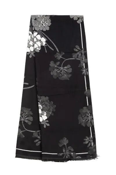 Reversible Floral Print Winter Scarf for Women - Soft Warm Fashion Accessory for Cold Weather, Outfits & Gifts