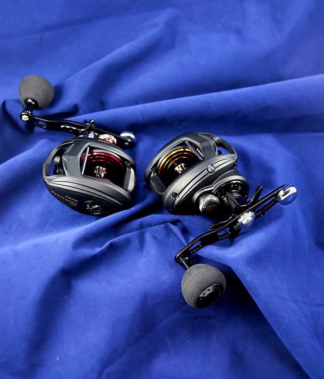 Jigging World Power Handles Replacement for Penn Squall 400 & Fathom 400 Low Profile Fishing Reels - Upgrade Your Saltwater & Freshwater Fishing Gear