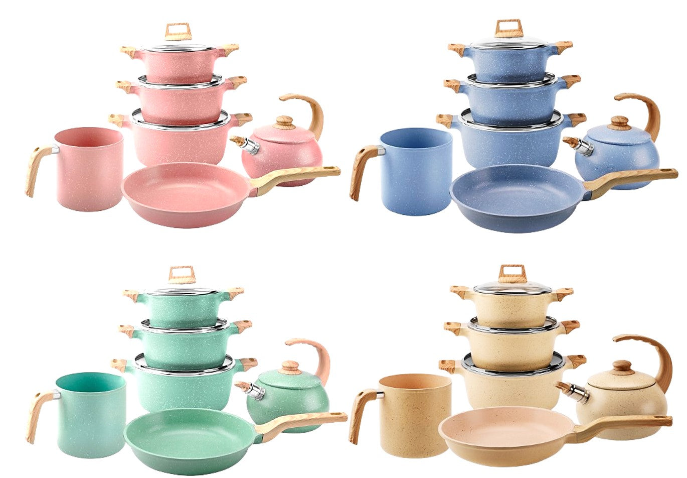 Premium 10-Piece Ceramic Tea Kettle and Milk Cup Set - Elegant Porcelain Tea Service with Teapot & Cups - Perfect for Afternoon Tea, Gifts, and Home Decor