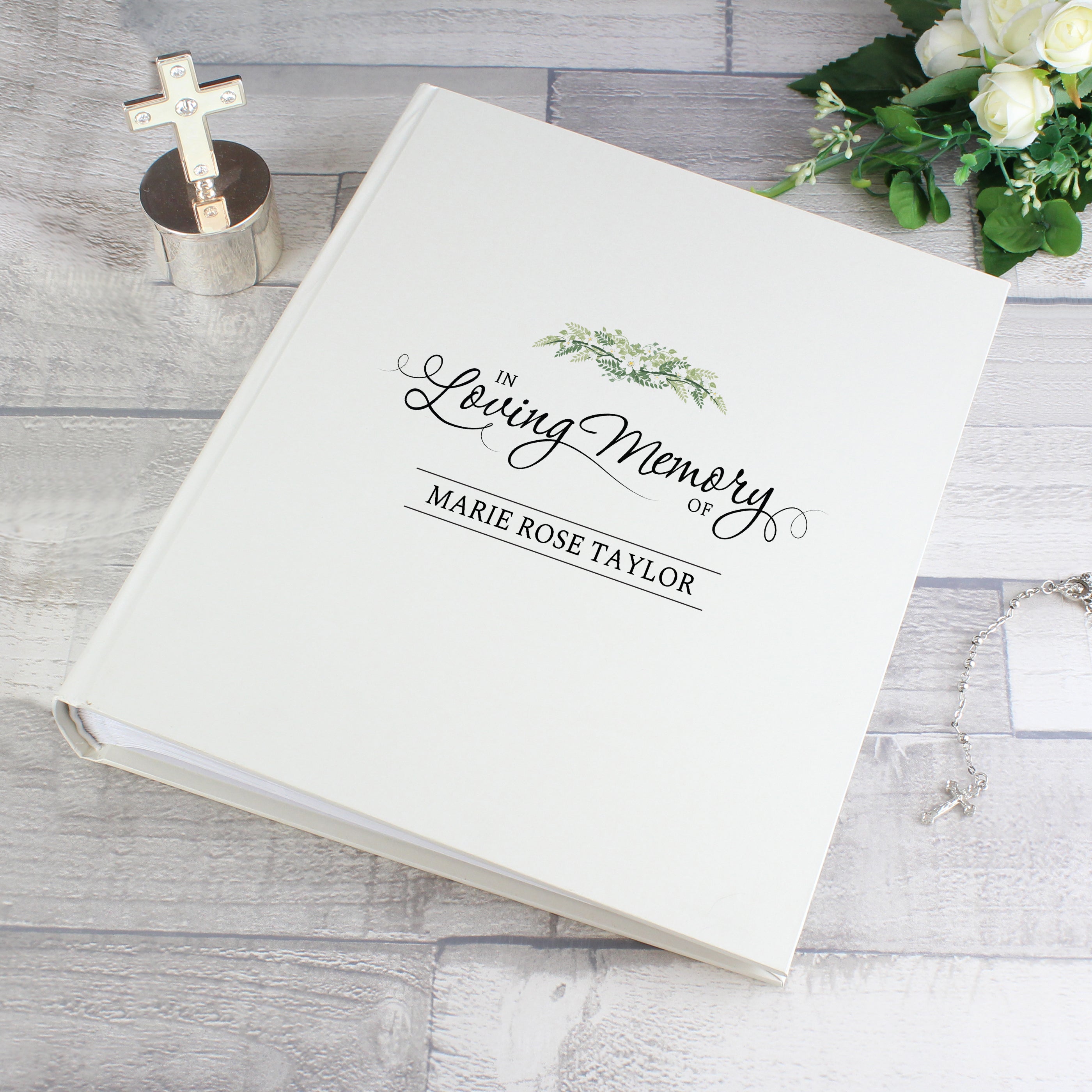 Personalized In Loving Memory Photo Album - Custom Memorial Scrapbook for Loved Ones | Perfect for Funerals, Memorials & Family Keepsakes