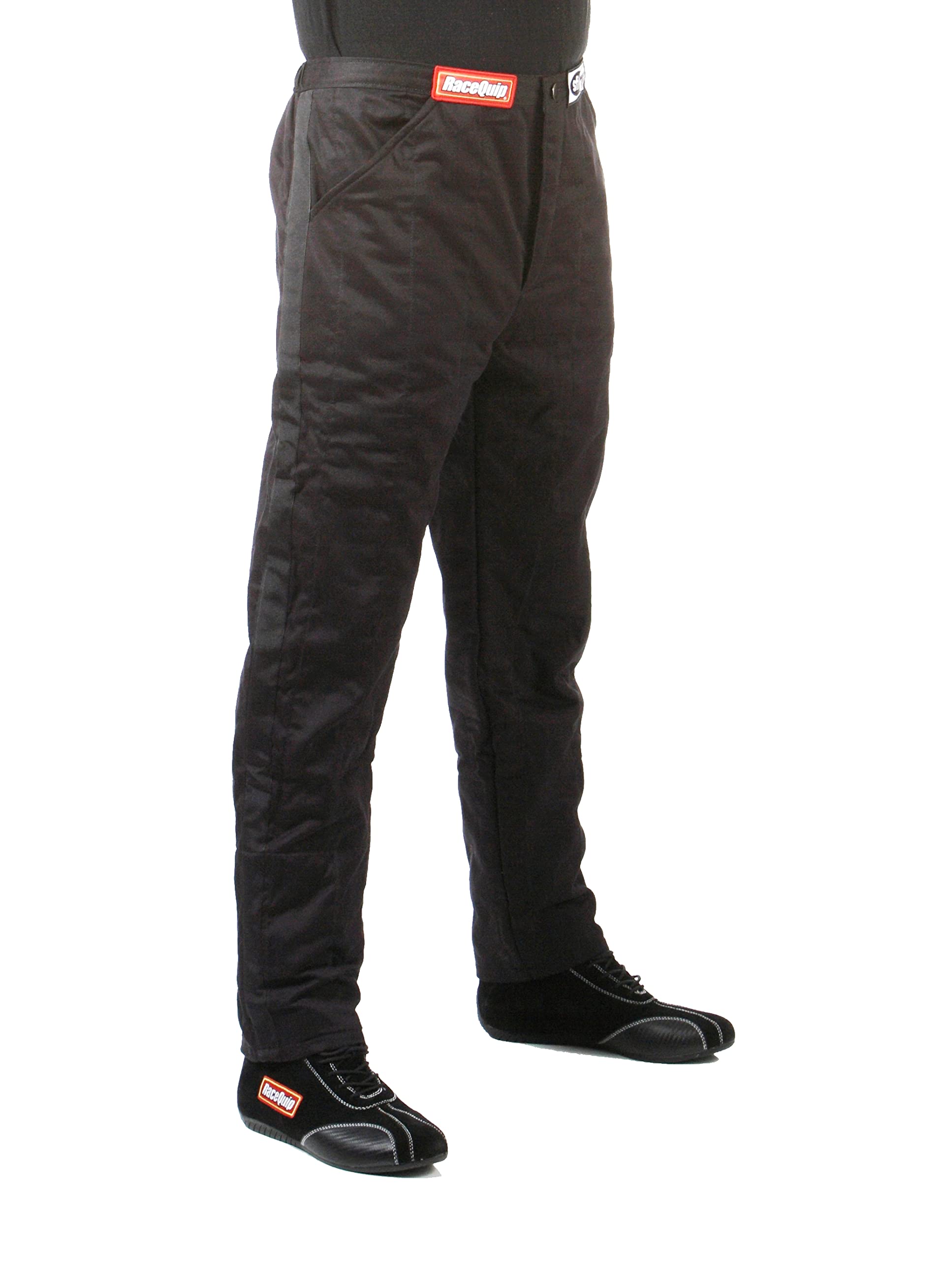 RaceQuip SFI 3.2A/5 Certified Multi-Layer Racing Fire Suit Pants - Black, Medium-Tall (122004) for Track Racing & Motorsports Safety Gear