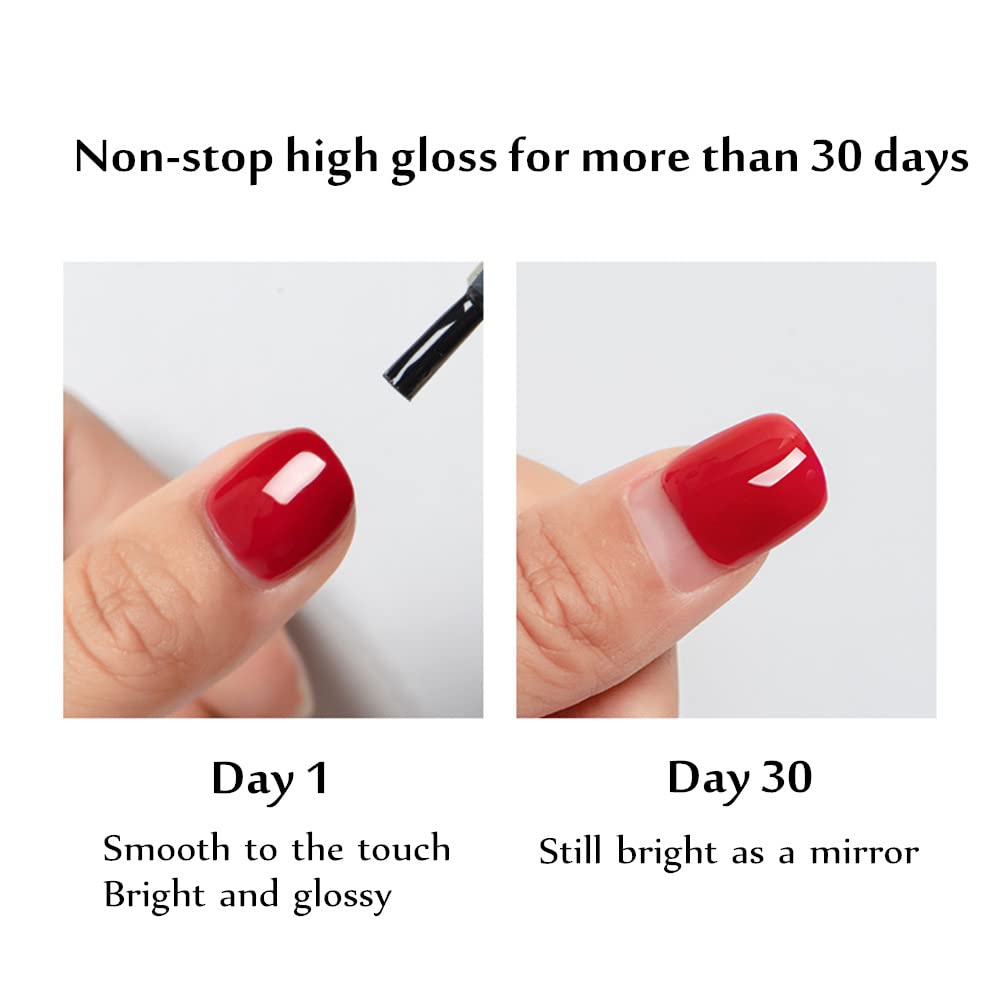 PINNI Strength Top Coat Gel Nail Polish 12ML - No Wipe High Gloss Top Coat with Steel-like Finish | Lasts 30 Days | Soak-off UV LED Semi-permanent Manicure & Pedicure | Perfect for Nail Art & Salon Use | Ideal for Daily Wear, Special Occasions & Professional Nail Services