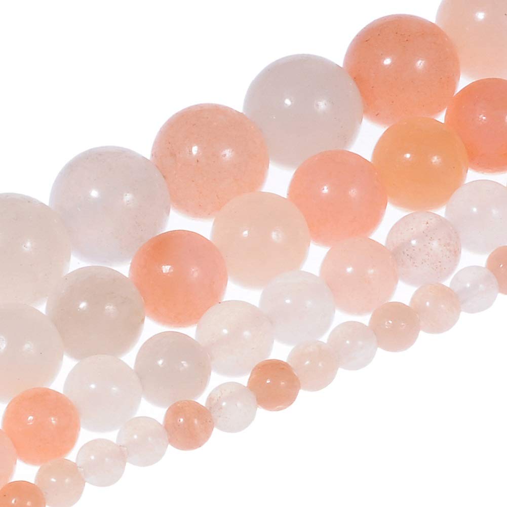 Natural Pink Aventurine Beads 6mm Round Stone Beads for Jewelry Making - 60pcs/Strand - DIY Bracelet, Necklace & Craft Supplies - Healing Crystal for Positive Energy & Stress Relief