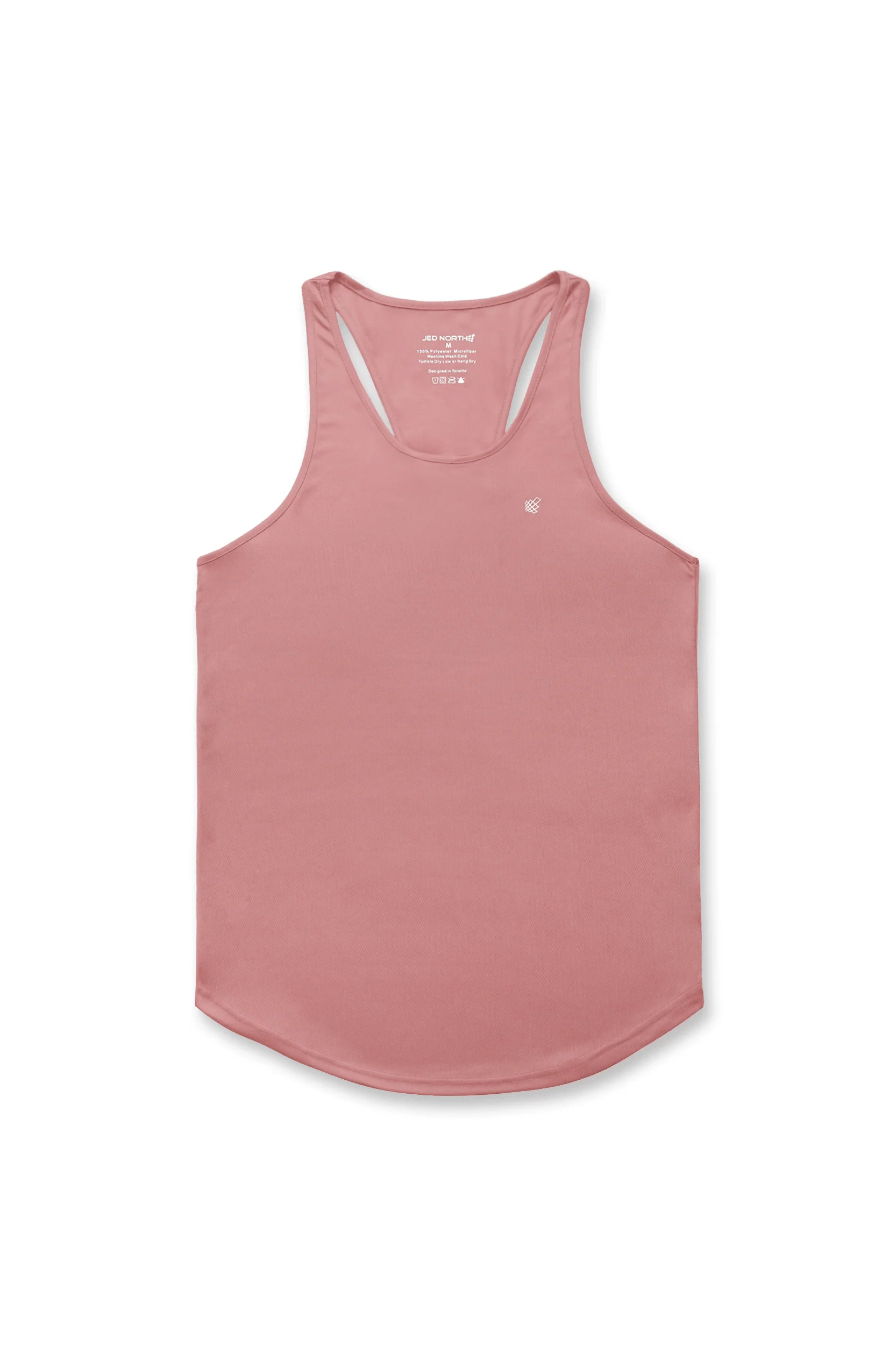 Jed North Microfiber Dri-Fit Tank Top for Women - Moisture Wicking Athletic Shirt in Salmon Pink - Perfect for Yoga, Running & Gym Workouts