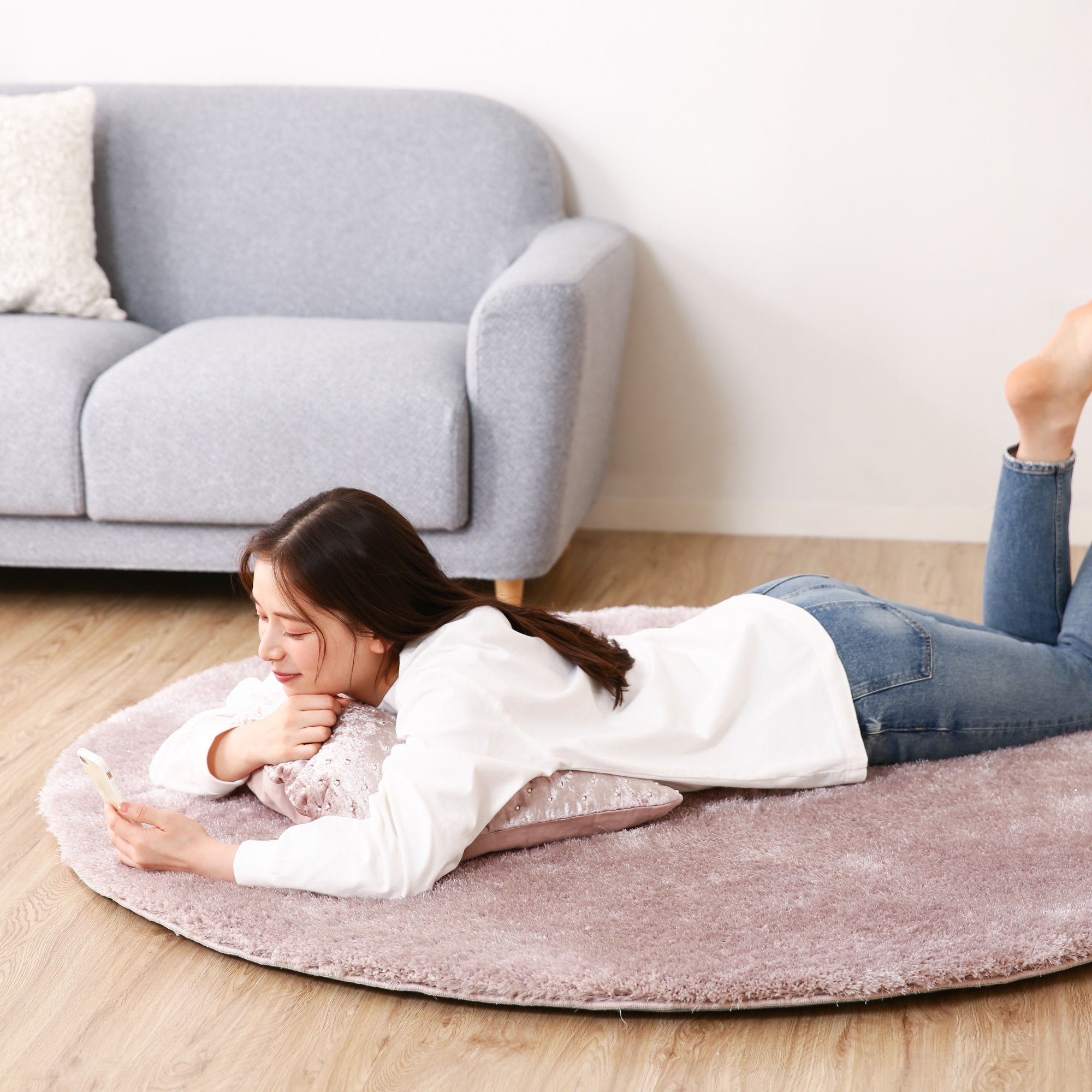 Premium Round Memory Foam Rug - 59
