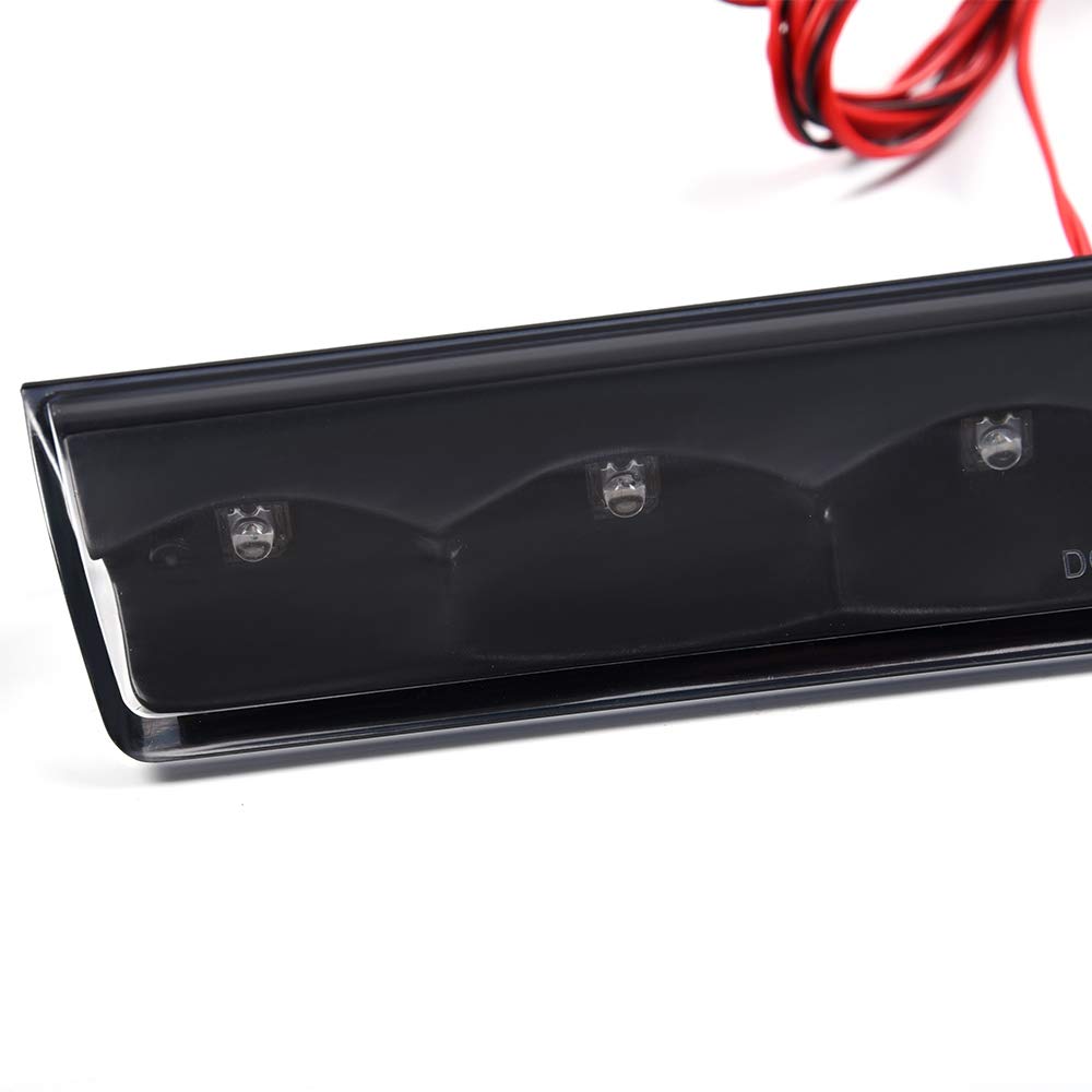 LED Third Brake Light Assembly for Truck Cap & Topper - Compatible with Leer, ARE, Century Models - Clear Lens with Black Base - Perfect for Enhanced Safety & Night Visibility on Pickup Trucks