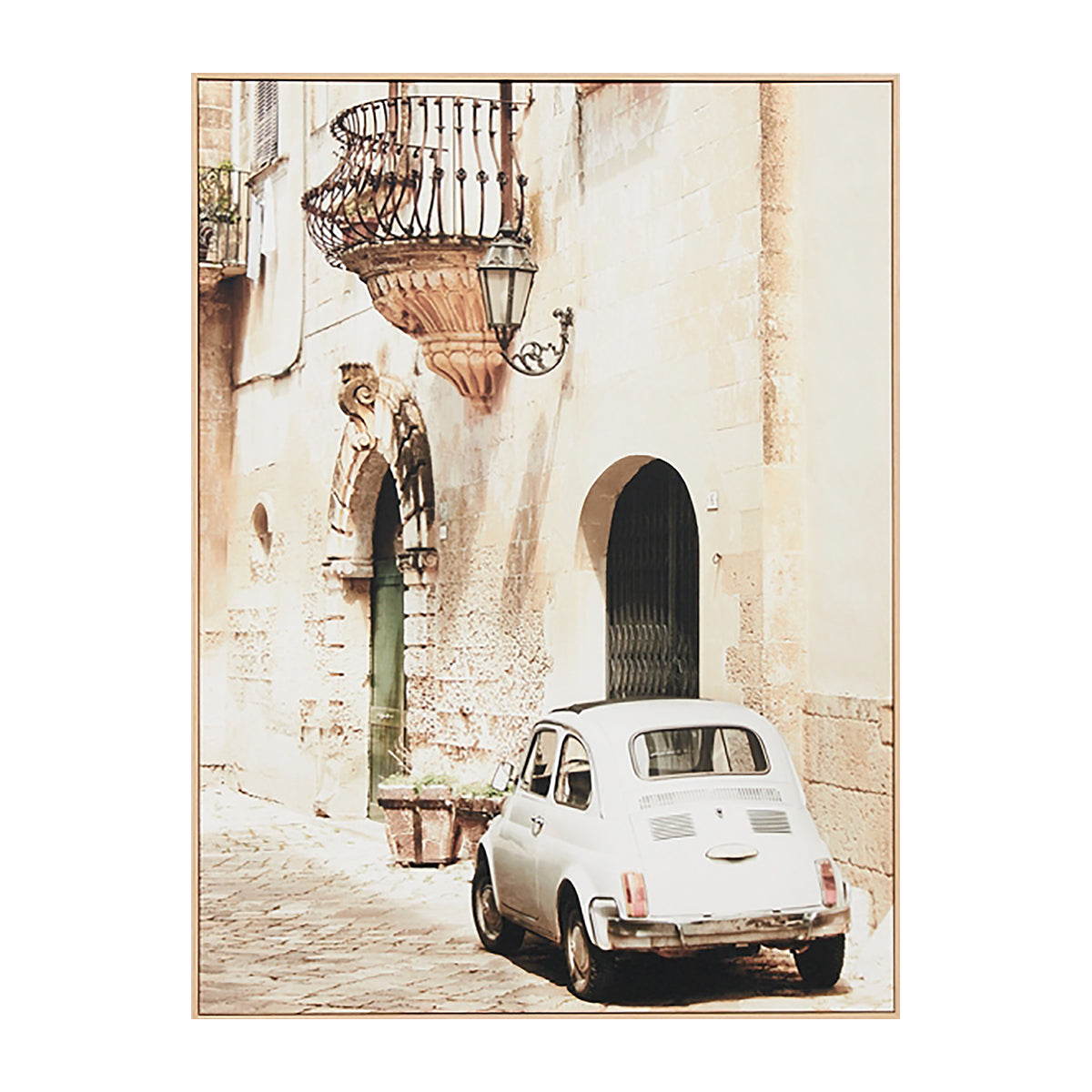 European Adventure Framed Canvas Print - Vintage Travel Wall Art for Living Room, Bedroom & Office Decor - Perfect Gift for Wanderlust Lovers