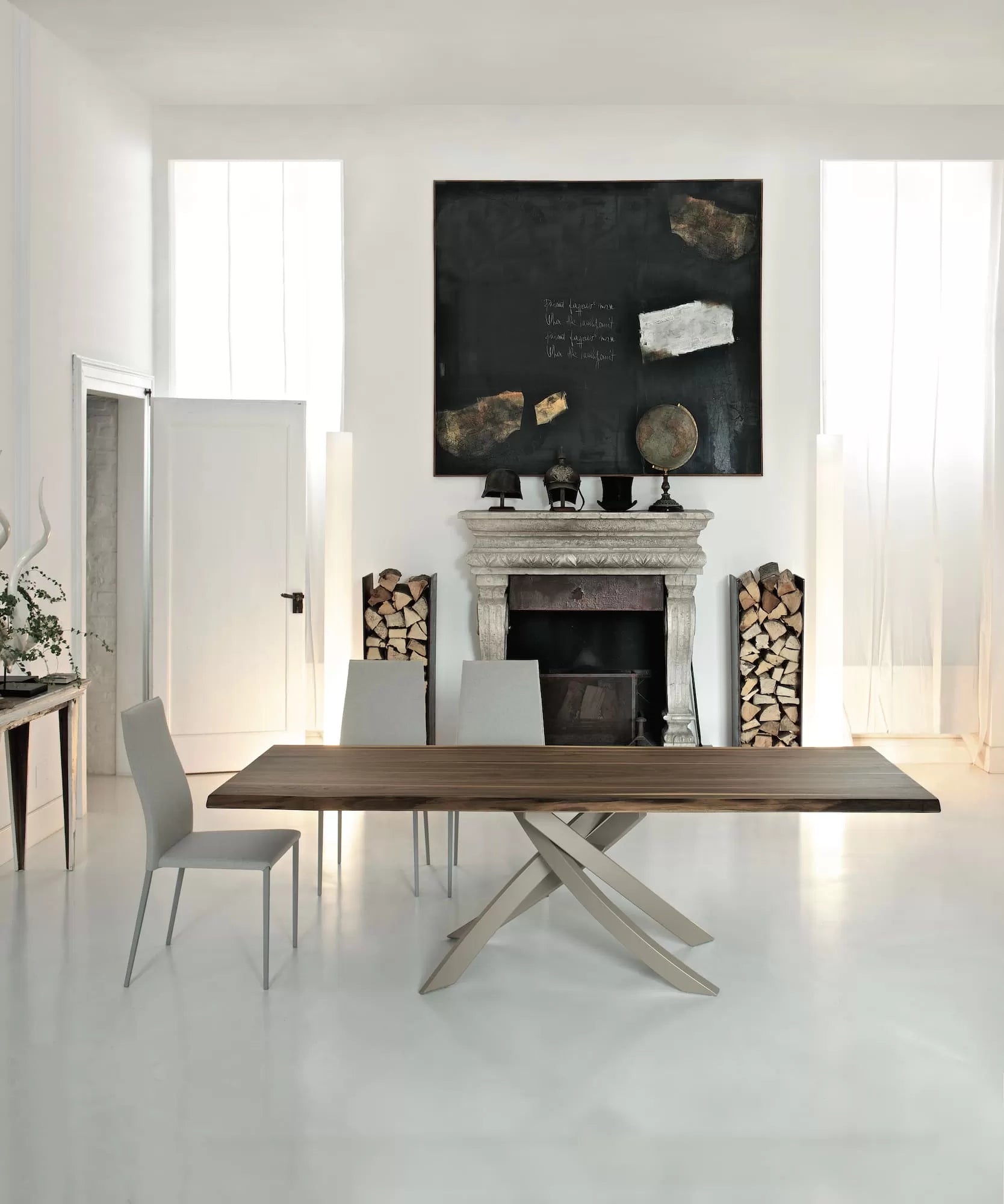 Artistico Rectangular Wood Table - Elegant Dining & Coffee Table for Home & Office Decor