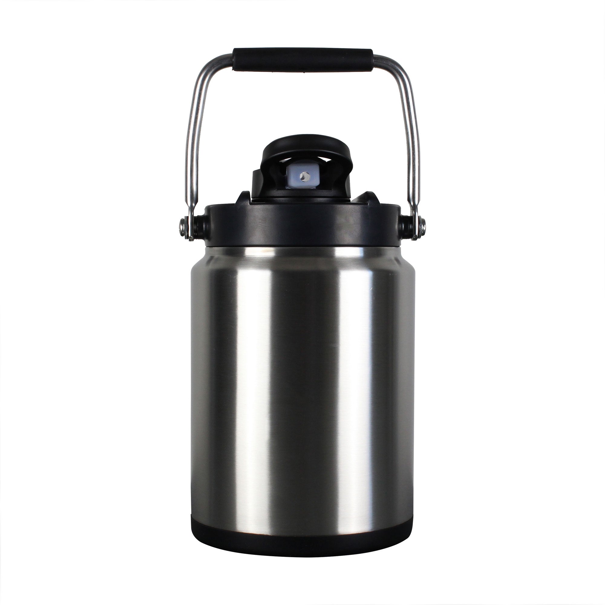 Stainless Steel Half Gallon Jug with Non-Slip Silicone Base - Perfect for Water, Juice & Iced Tea Storage at Home, Office or Camping
