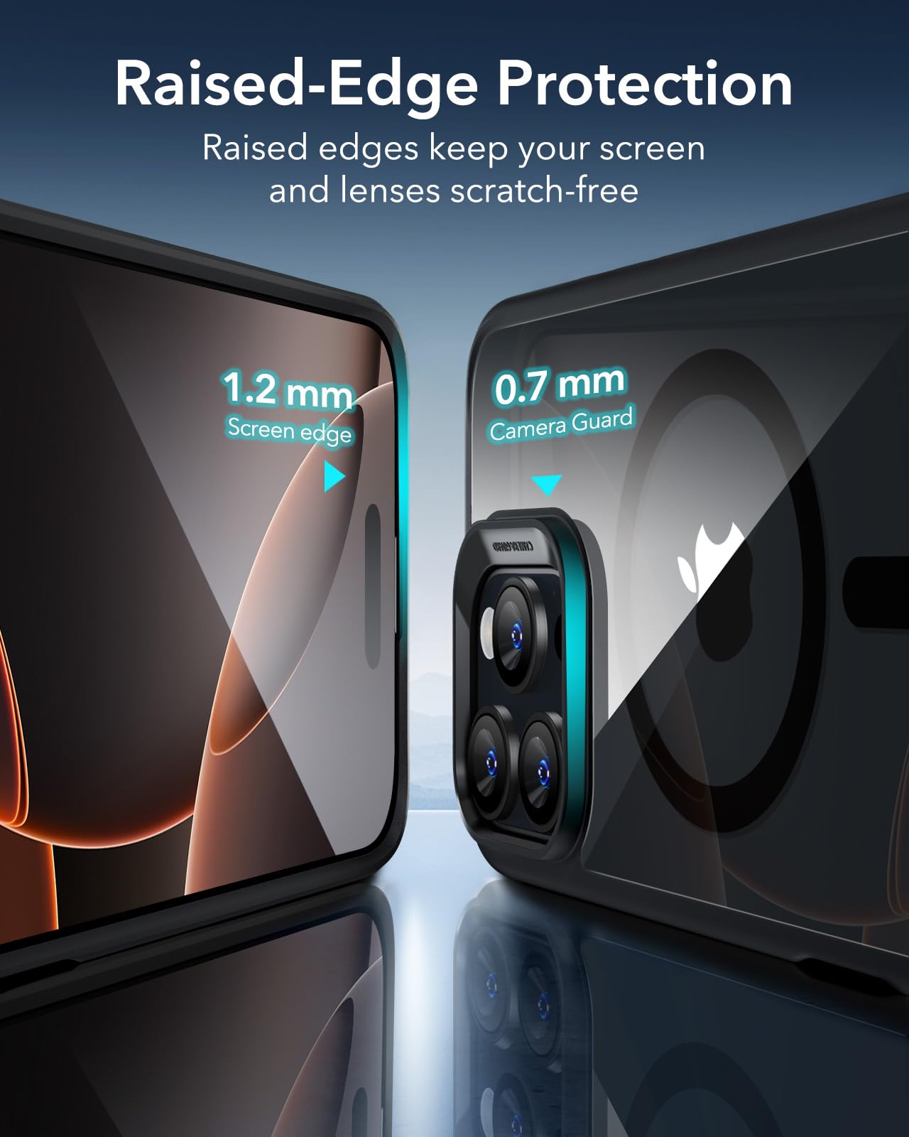 ESR for iPhone 16 Pro Case with MagSafe - Military-Grade Shockproof Protection, Magnetic Phone Cover for iPhone 16 Pro - Classic Hybrid HaloLock Clear Black Case | Perfect for Outdoor Adventures & Daily Protection