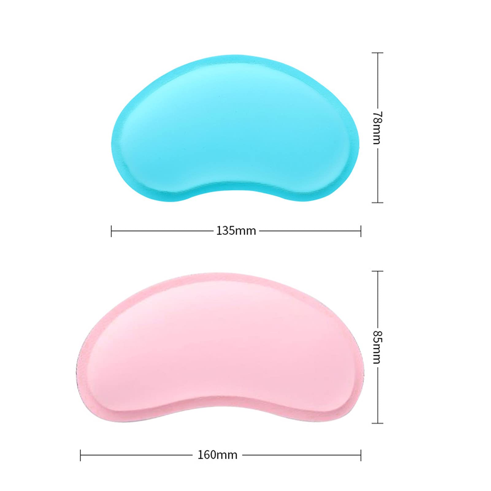 Ergonomic Non-Slip Mouse Pad with Memory Foam Wrist Rest - Comfortable Computer Keyboard & Mouse Mat for Office, Gaming & Home Use - Pink (PC/Mac/Laptop)