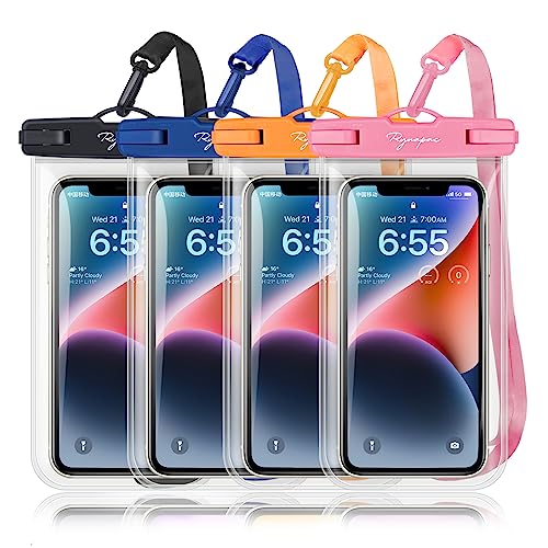 [Black+Nav+Orangey+Pink] Waterproof Phone Pouch