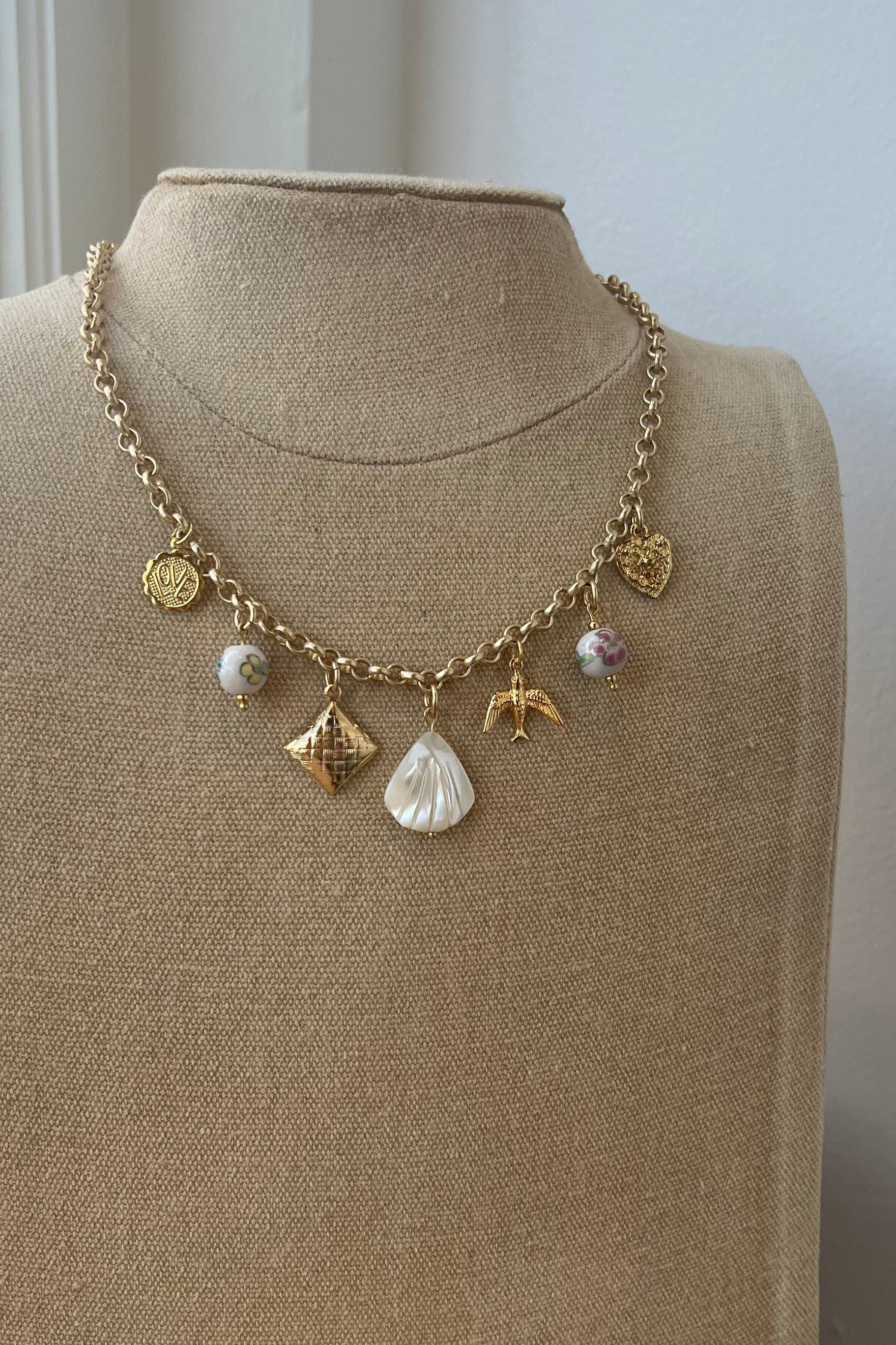 Love That For You Charm Necklace - Trendy Dainty Gold Pendant for Women - Perfect Gift for Birthday, Anniversary & Everyday Wear
