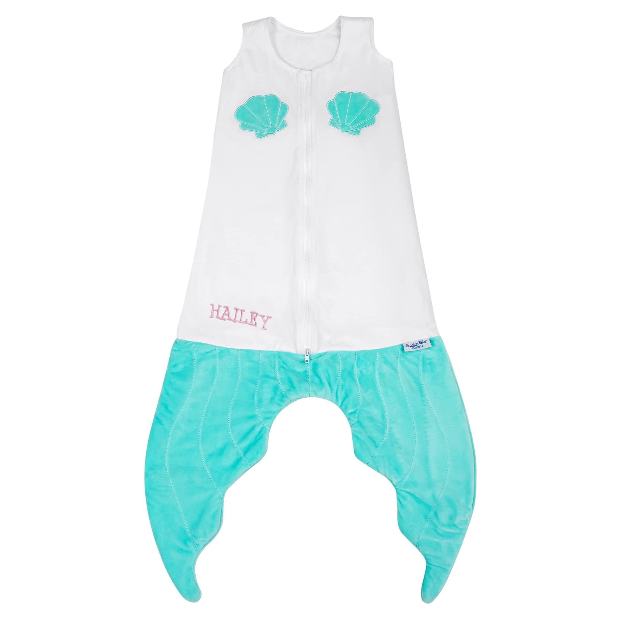 Personalized Mermaid Baby Blanket - Custom Name Blankie Tails for Newborns & Toddlers - Soft & Cozy Nursery Gift for Baby Showers, Birthdays & Special Memories