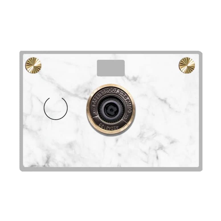 Paper Shoot Camera - Eco-Friendly Digital Camera with Multiple Designs (Arabescato Corchia) | Perfect for Travel, Outdoor Adventures & Sustainable Photography